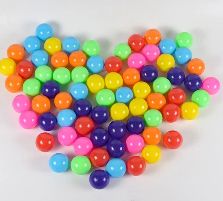 5.5cm 6cm 6.5cm 7cm 8cm Wholesale Bulk Clear Plastic Ball Pit Balls For Ball Pools